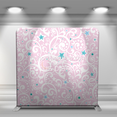 Pastagem de tecido reto de cortina rosa suporte de pano de fundo
